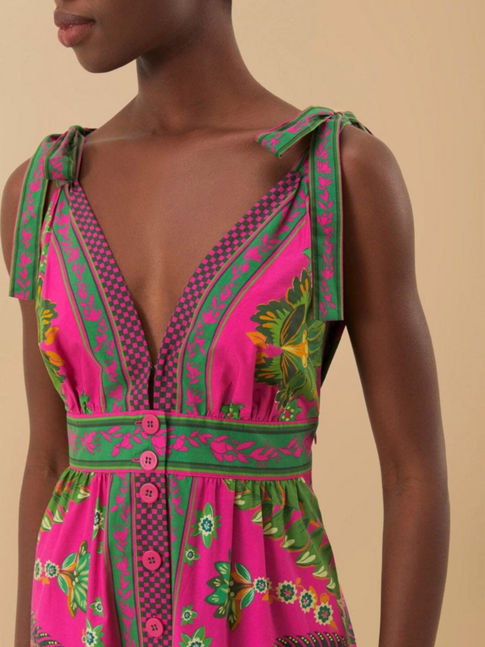 FARM Rio Ana Tapestry Midi Dress Size XL NWT - Picture 4 of 14